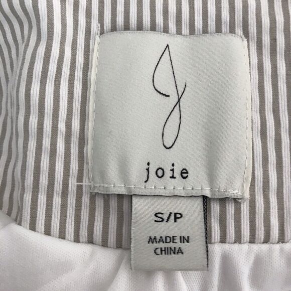 Joie Double Breast Blazer Striped Seersucker Stretch - Picture 10 of 10